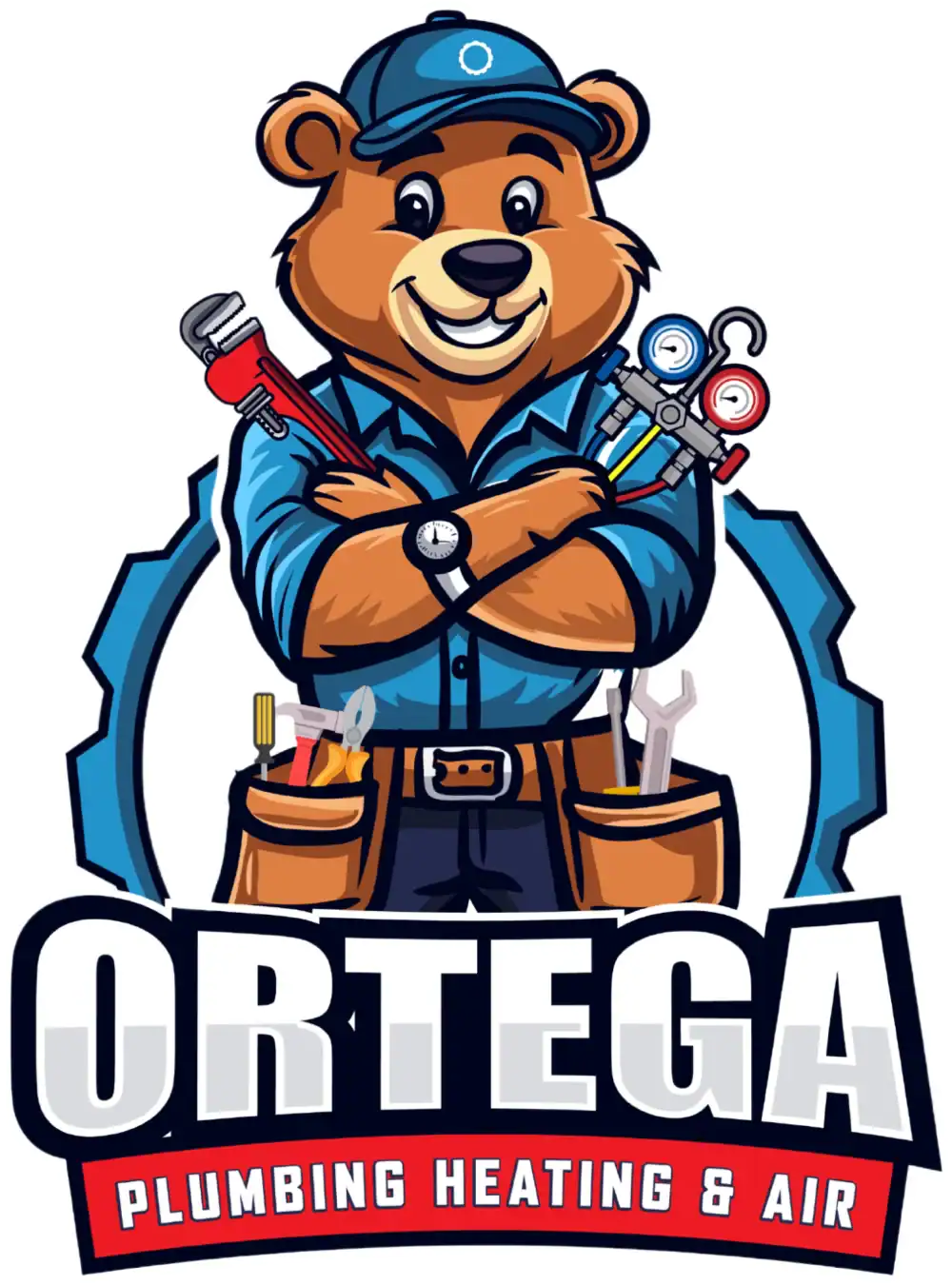 Ortega Plumbing team at work